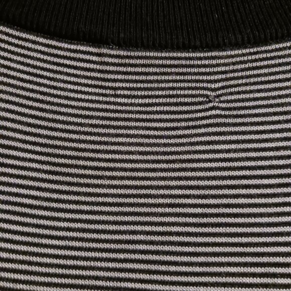 TOMMY HILFIGER long side button striped soft sweater Sz L - Picture 8 of 9